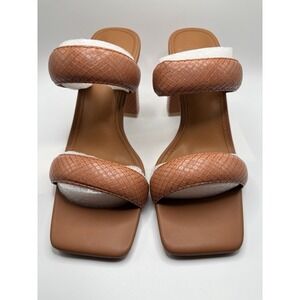 ZBY Brown‎ Open Toe Heel Sandals Sz 8